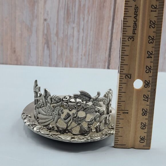 Vintage Pewter Fairy & Dragonfly Decorative Candleholder By PartyLite - Picture 10 of 10